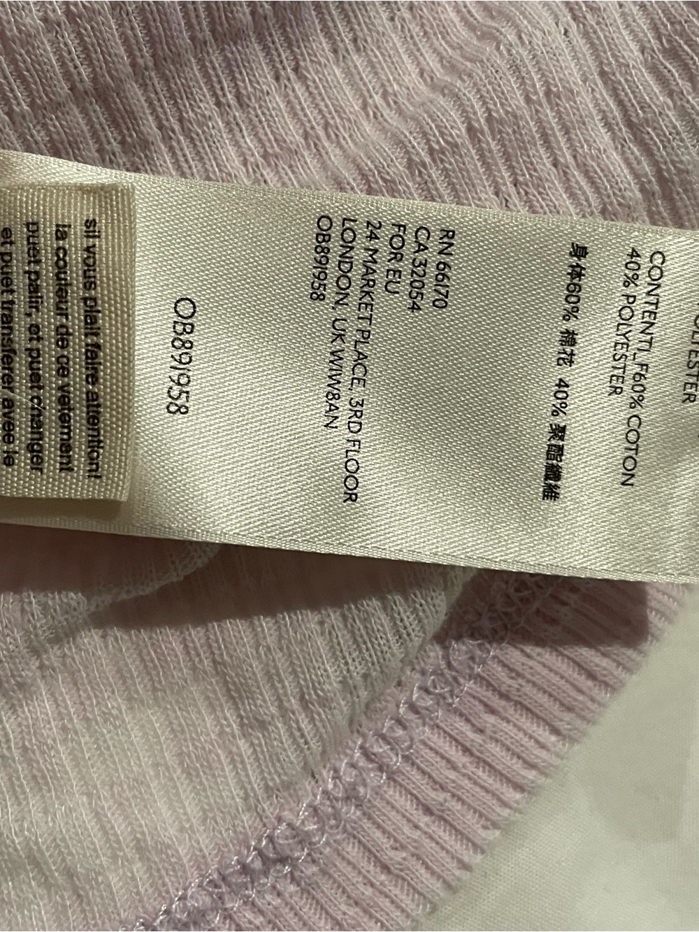 Free People Light Lavender Waffle Knit Henley Top - Women - Picture 7 of 7